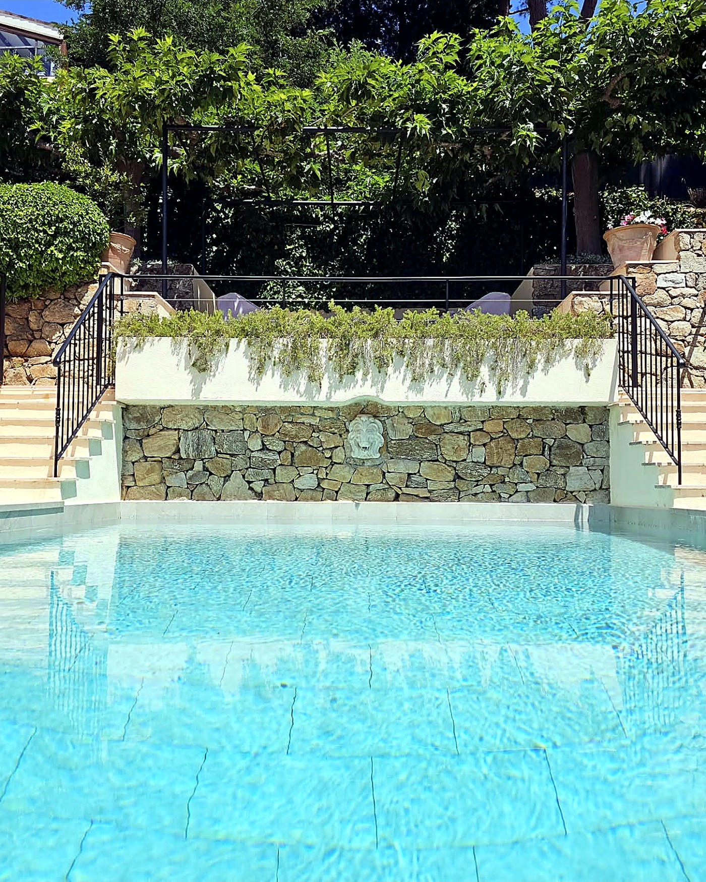 Piscine entretenue à l'eau claire